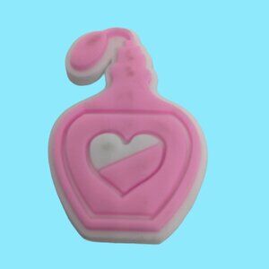 Barbie Shoe Charm pink Perfume bottle Atomizer Heart